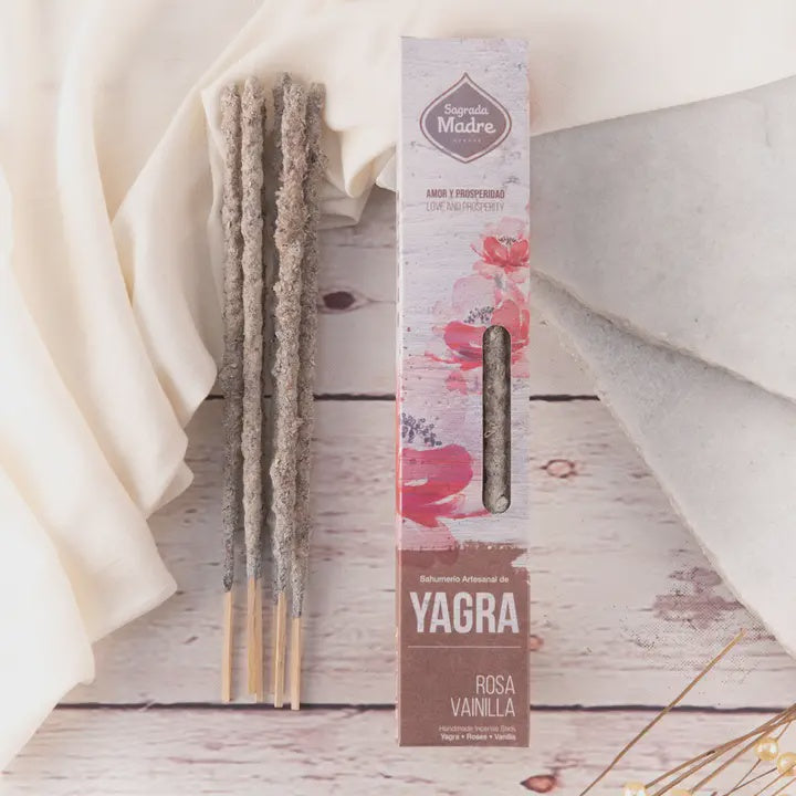 Natural Incense - Yagra, Rose & Vanilla