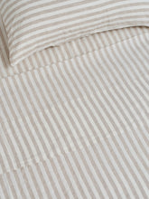 Flat Sheet - Wide Natural Stripes