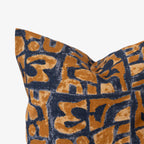 PeeKay Cushion - Blue & Mustard