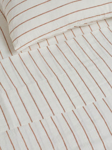 Flat Sheet - Tobacco Stripes