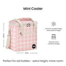 Mini Cooler - Candy Pink Check