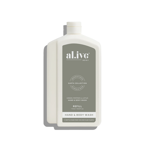 Wash Refill Bottle - Green Pepper & Lotus