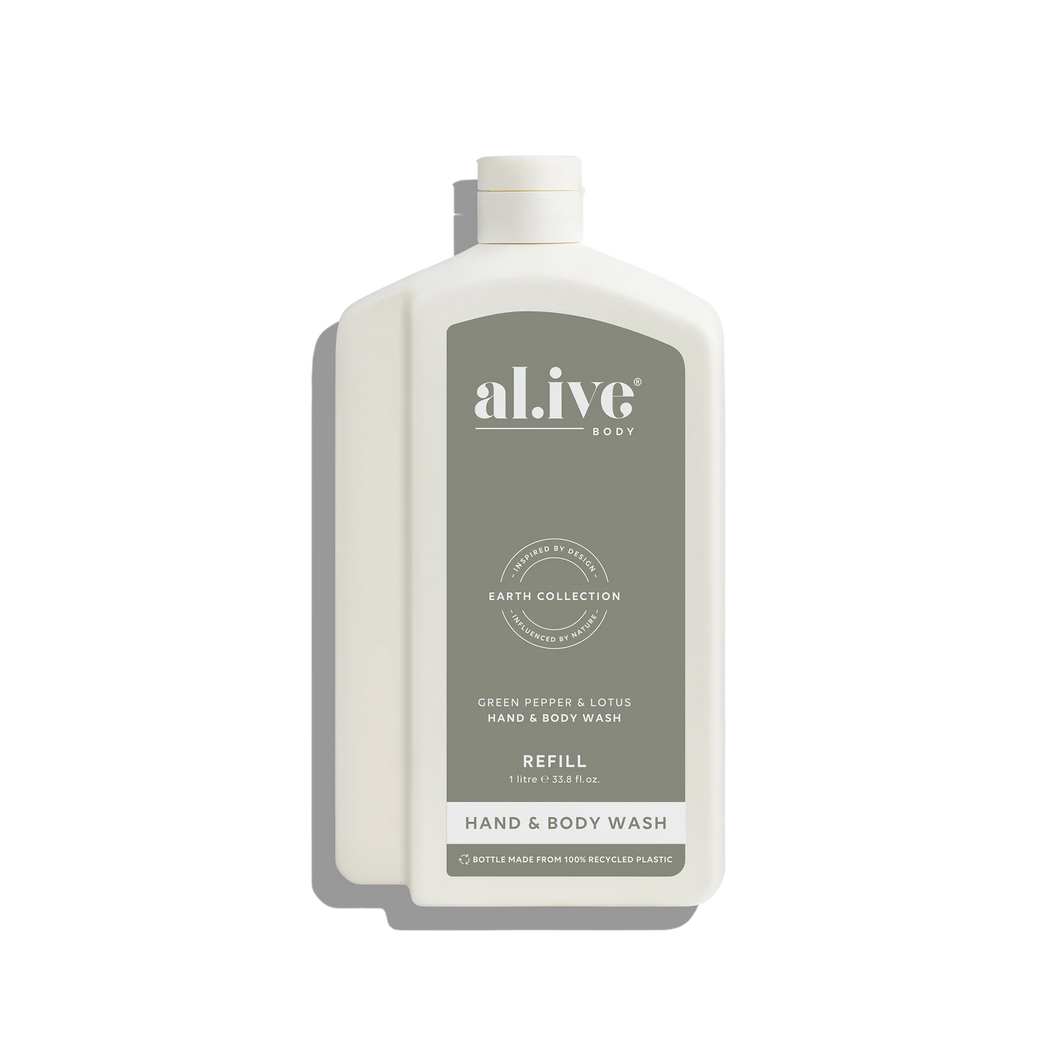 Wash Refill Bottle - Green Pepper & Lotus