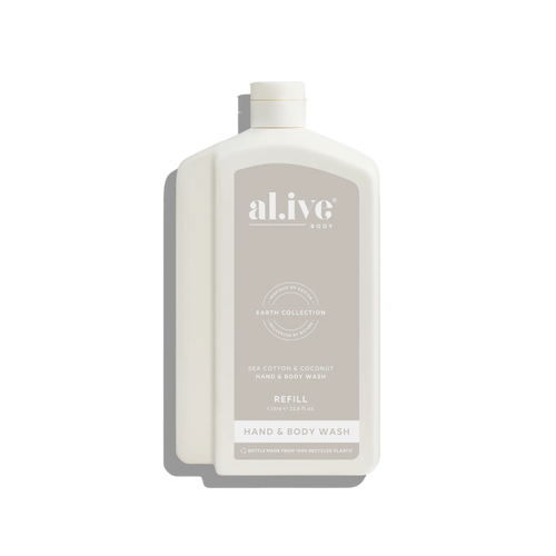 Wash Refill Bottle - Sea Cotton & Coconut