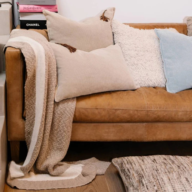 Zen Throw - Natural & White