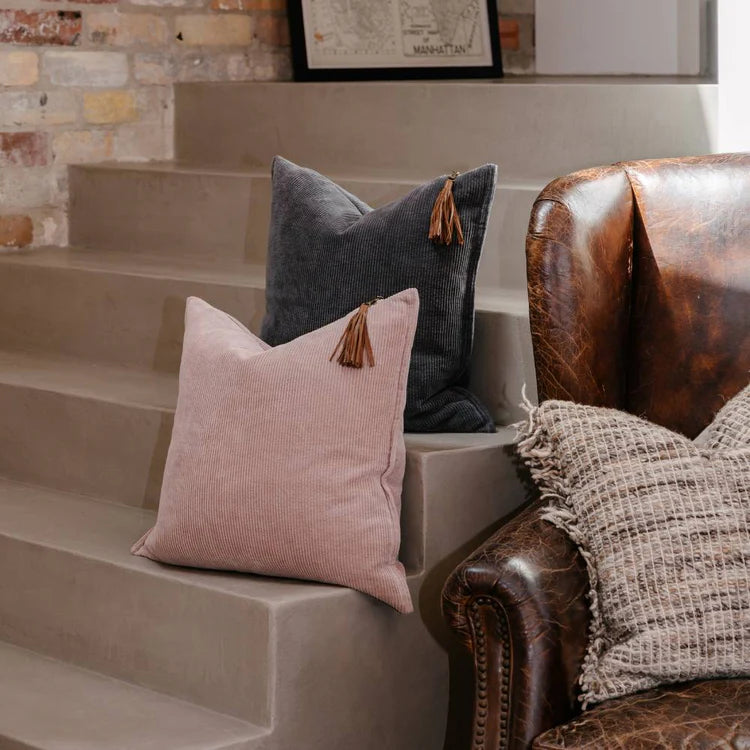 Hudson Corduroy Cushion - Soft Musk