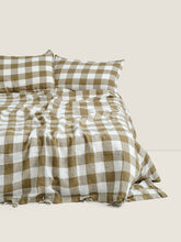 Duvet Cover - Olive Check