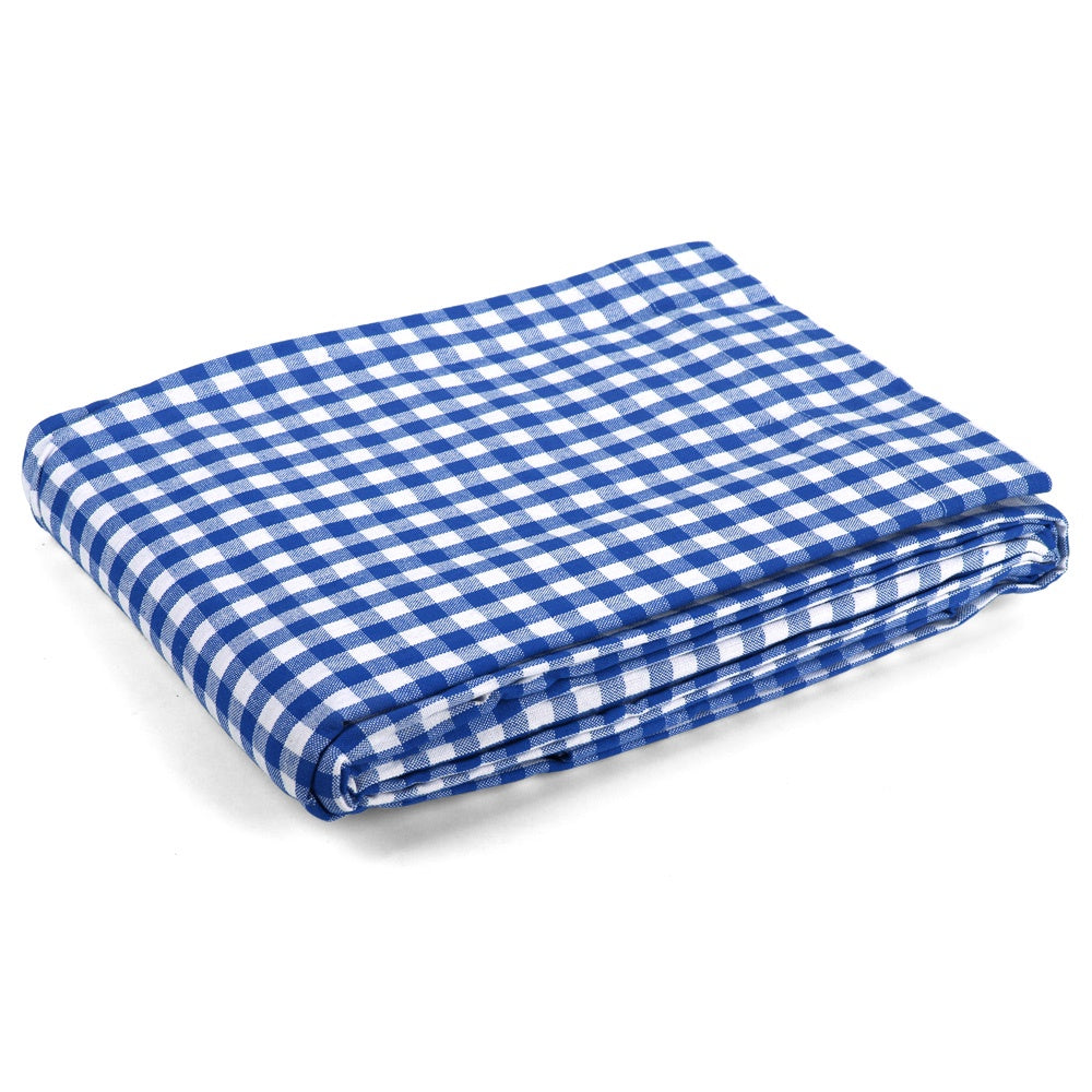 Gingham Check Tablecloth - Blue