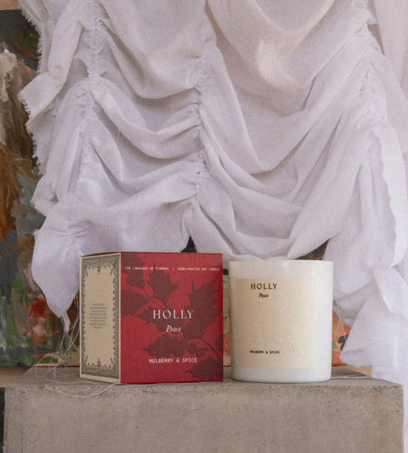 Holly Candle