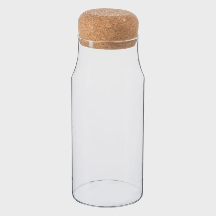 Glass Storage Bottle With Cork Lid - 720ml
