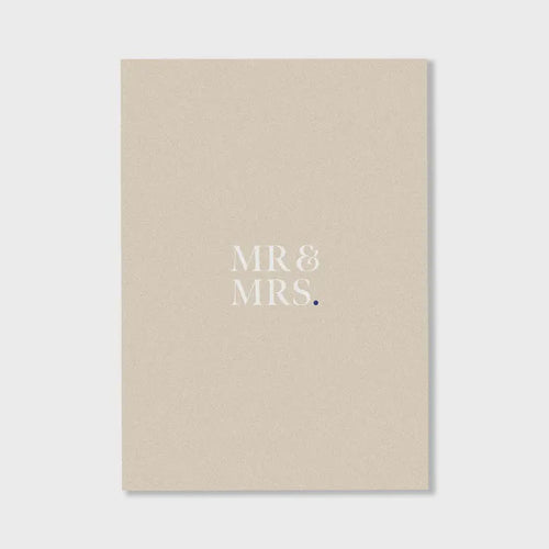 Card - Mr & Mrs (Cardboard)