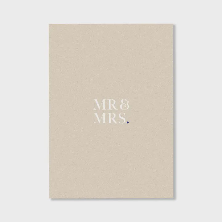 Card - Mr & Mrs (Cardboard)
