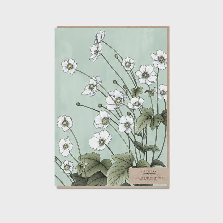 Card - Japanese Anemones