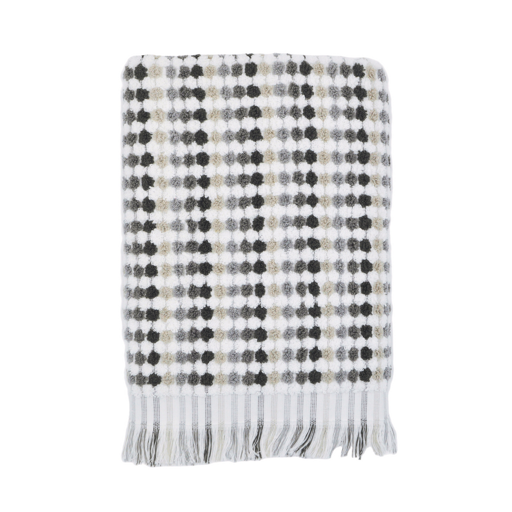 Jenny Mclean Pom Pom Bath Towel - Grey