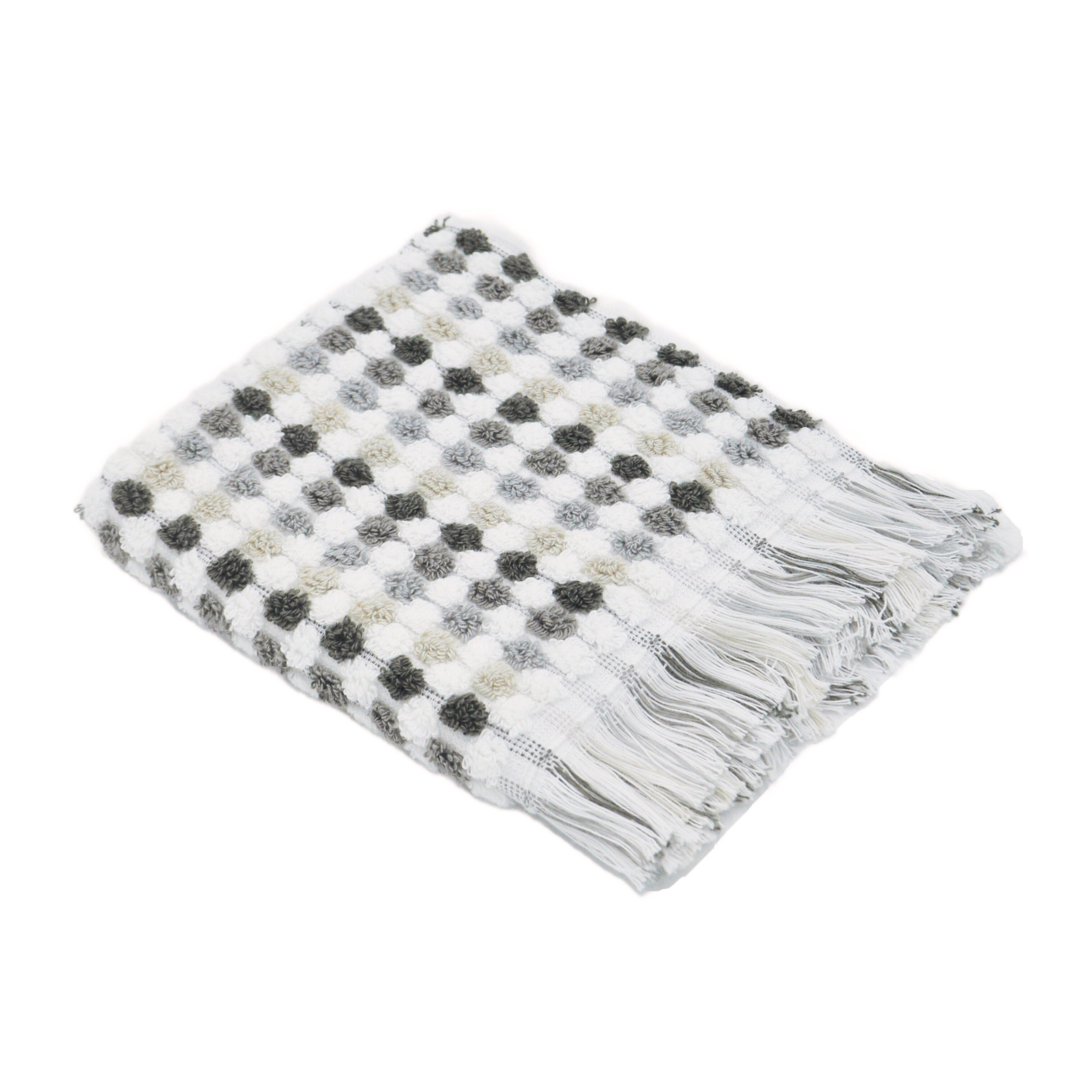 Jenny Mclean Pom Pom Face Towel - Grey