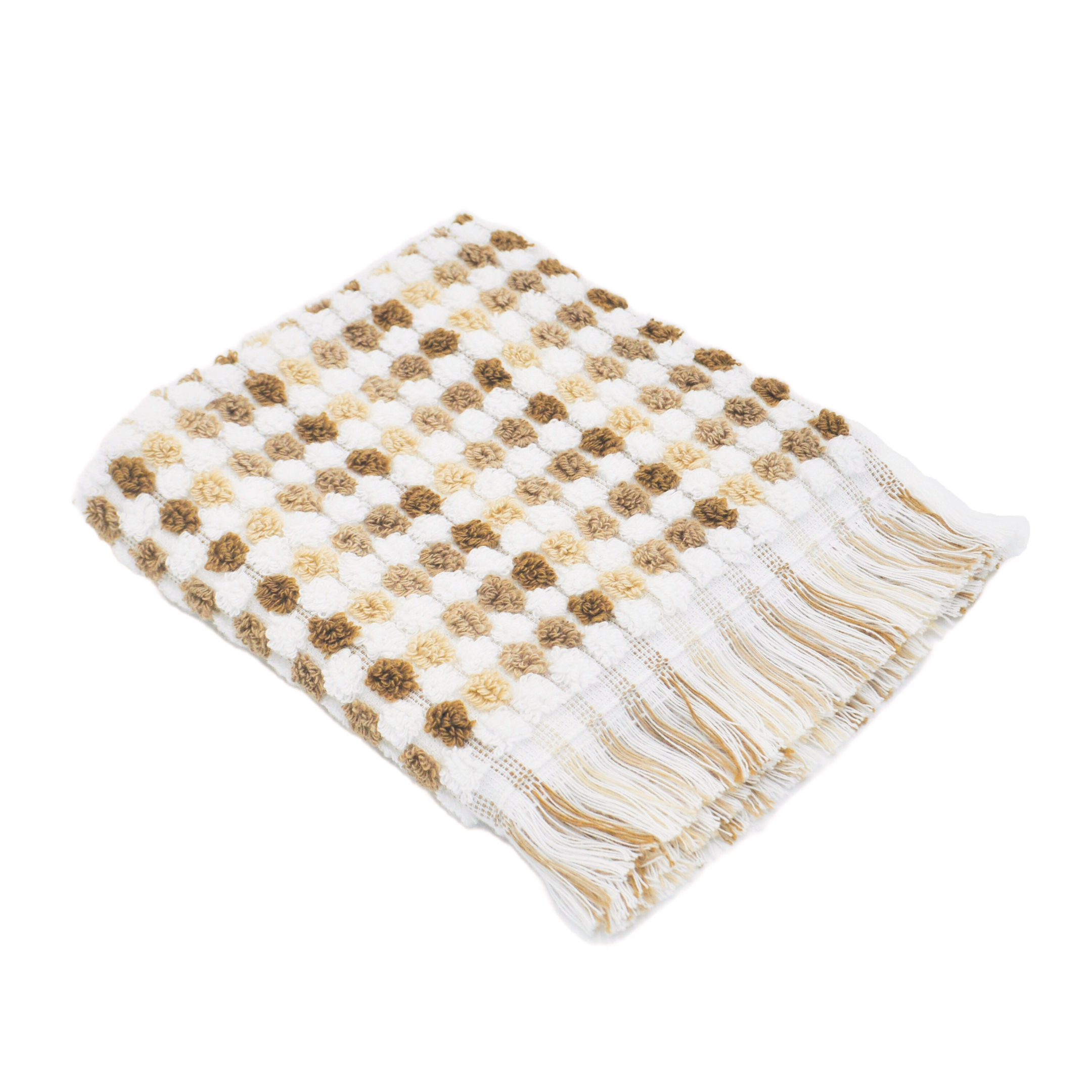 Jenny Mclean Pom Pom Face Towel - Natural