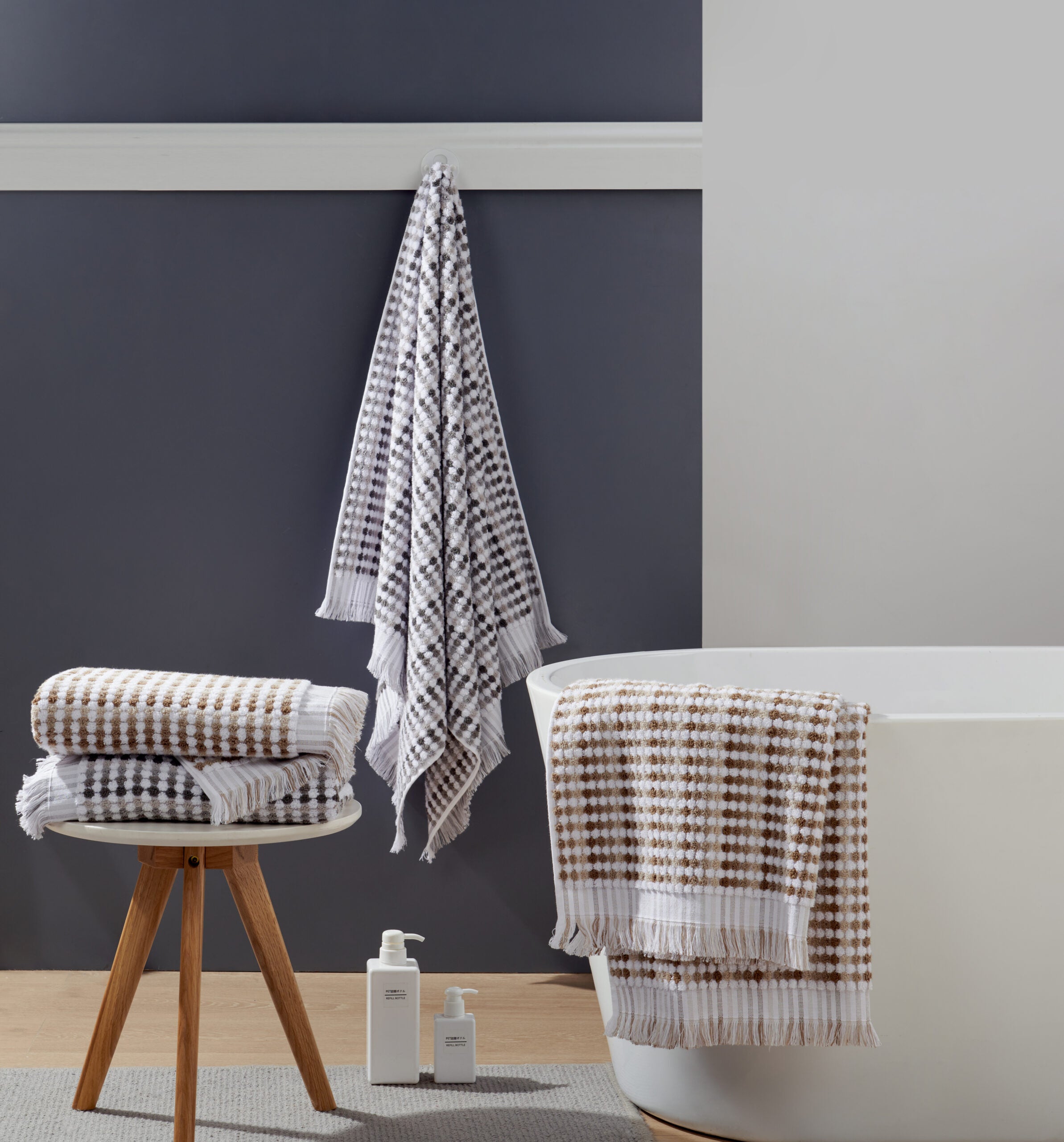 Jenny Mclean Pom Pom Face Towel - Natural