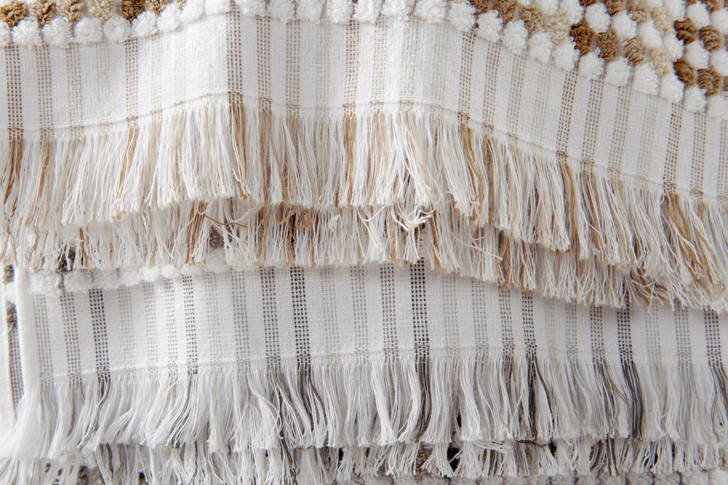 Jenny Mclean Pom Pom Bath Towel - Natural