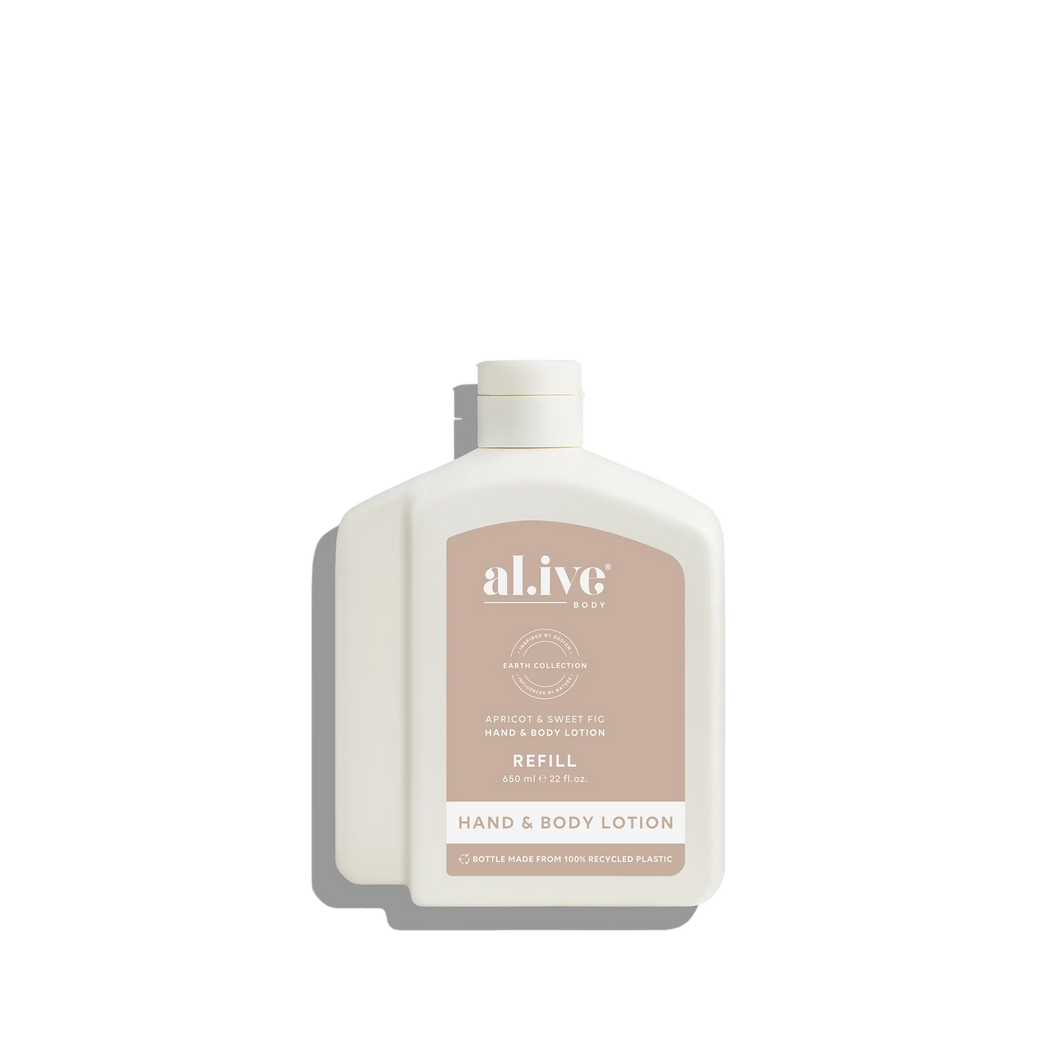 Lotion Refill Bottle - Apricot & Sweet Fig