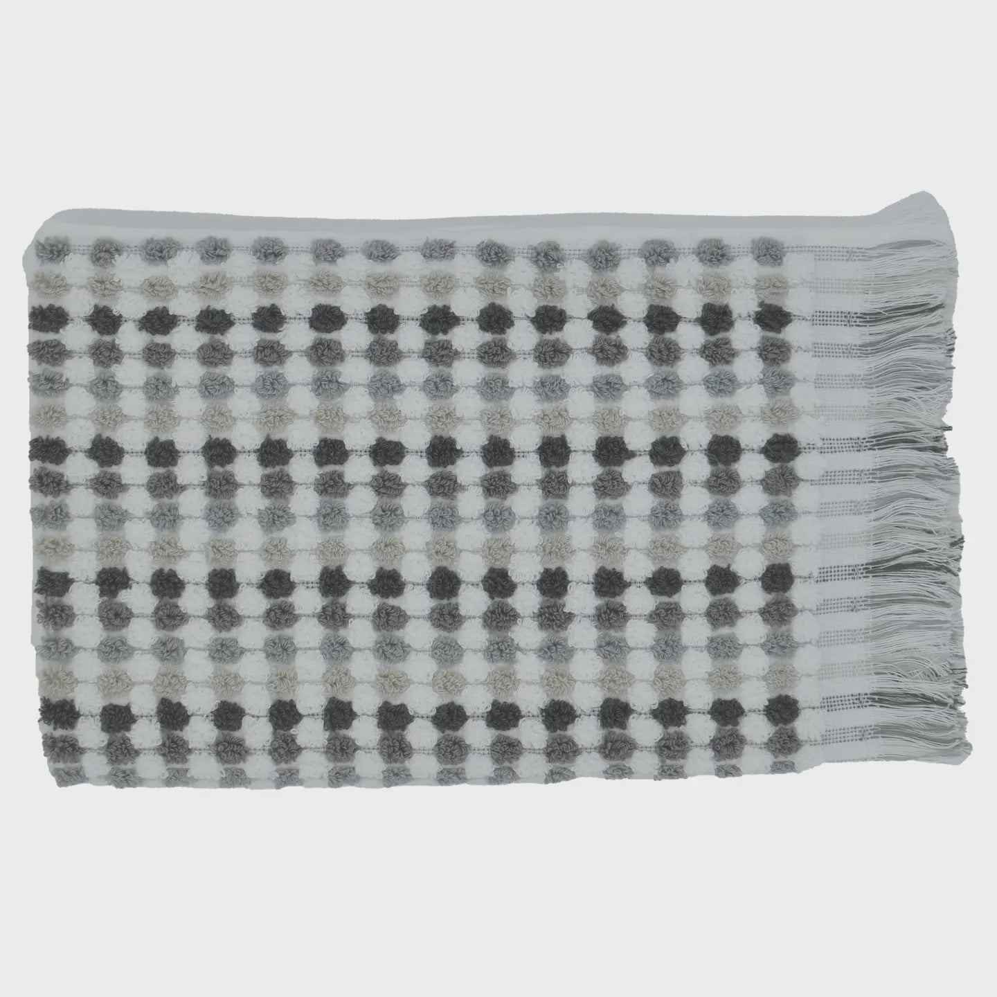 Jenny Mclean Pom Pom Hand Towel - Grey