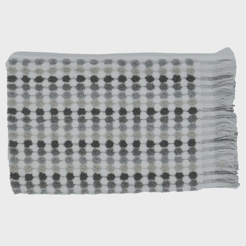 Jenny Mclean Pom Pom Hand Towel - Grey