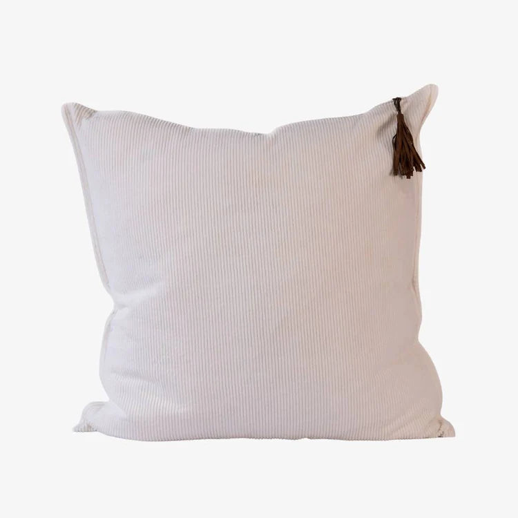 Hudson Corduroy Cushion - White