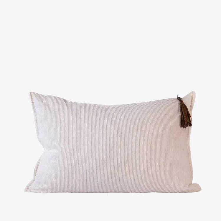 Hudson Corduroy Cushion - White