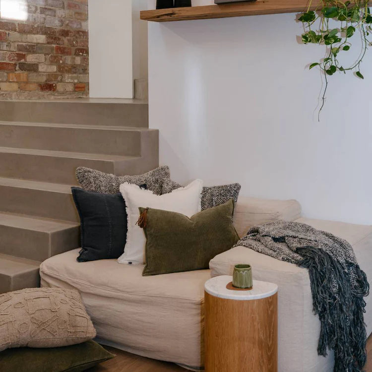 Hudson Corduroy Cushion - Moss