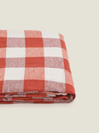 Fitted Sheet - Paprika Check