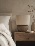 Brune Paper Mache Table Lamp