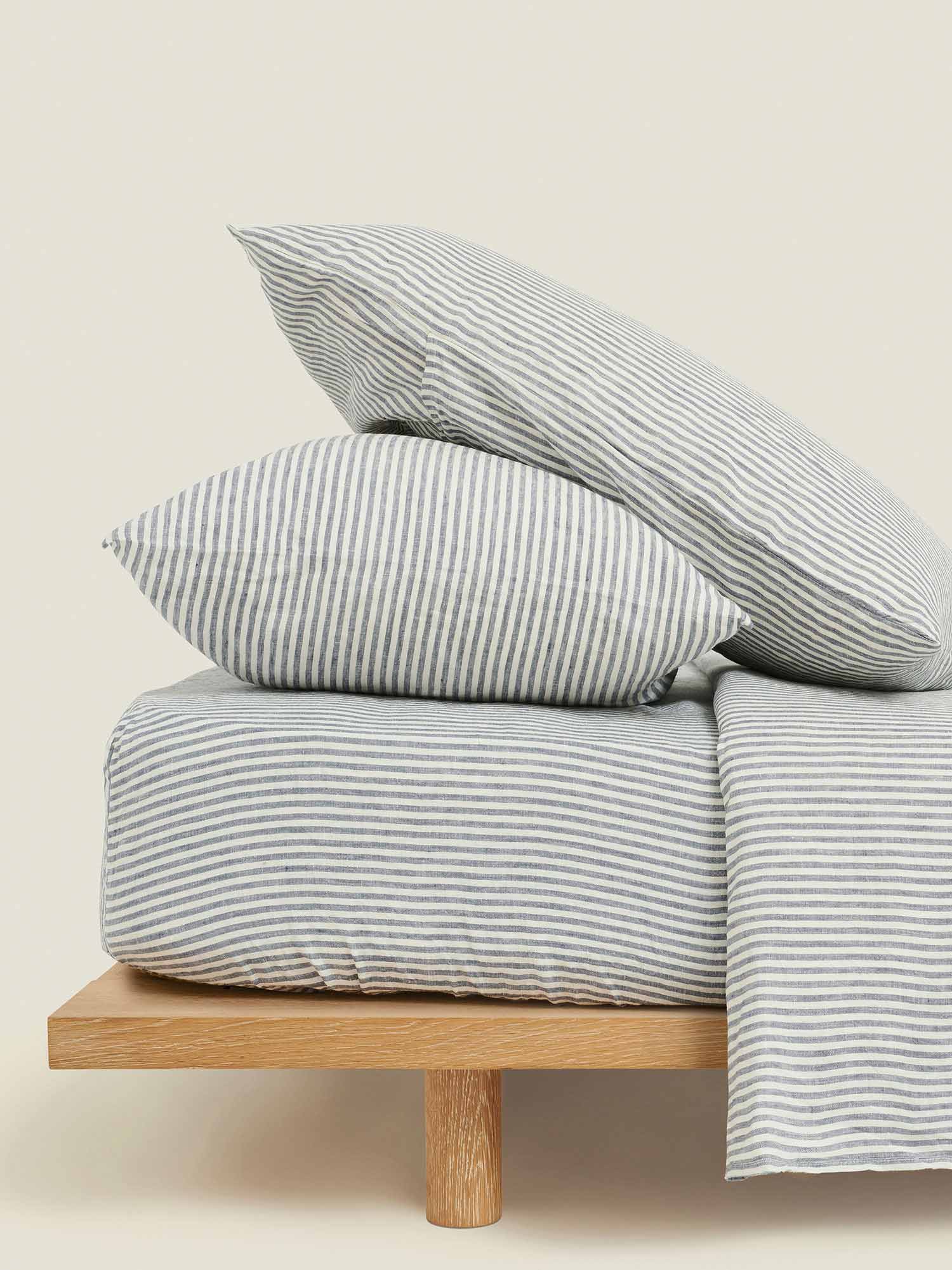 Fitted Sheet - Blue Stripes