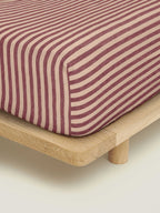 Fitted Sheet - Berry Stripes