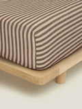 Fitted Sheet - Chocolate Stripes