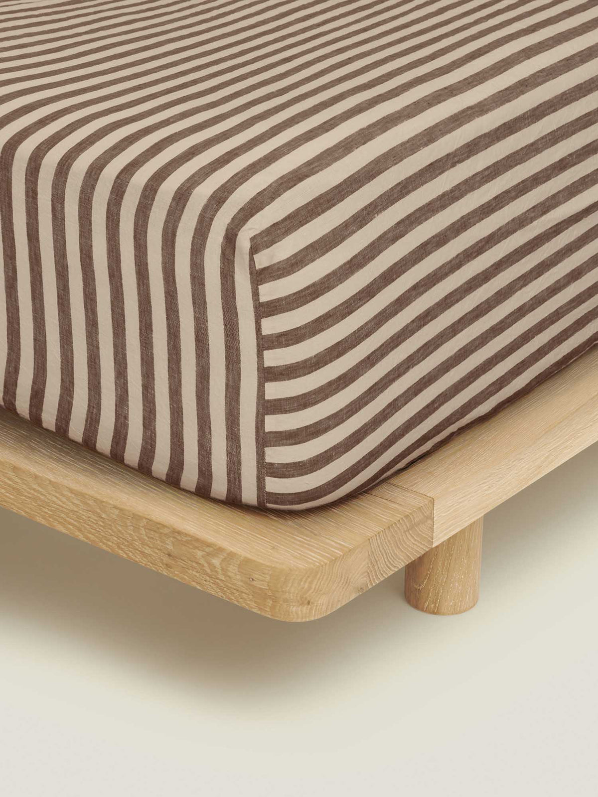 Fitted Sheet - Chocolate Stripes
