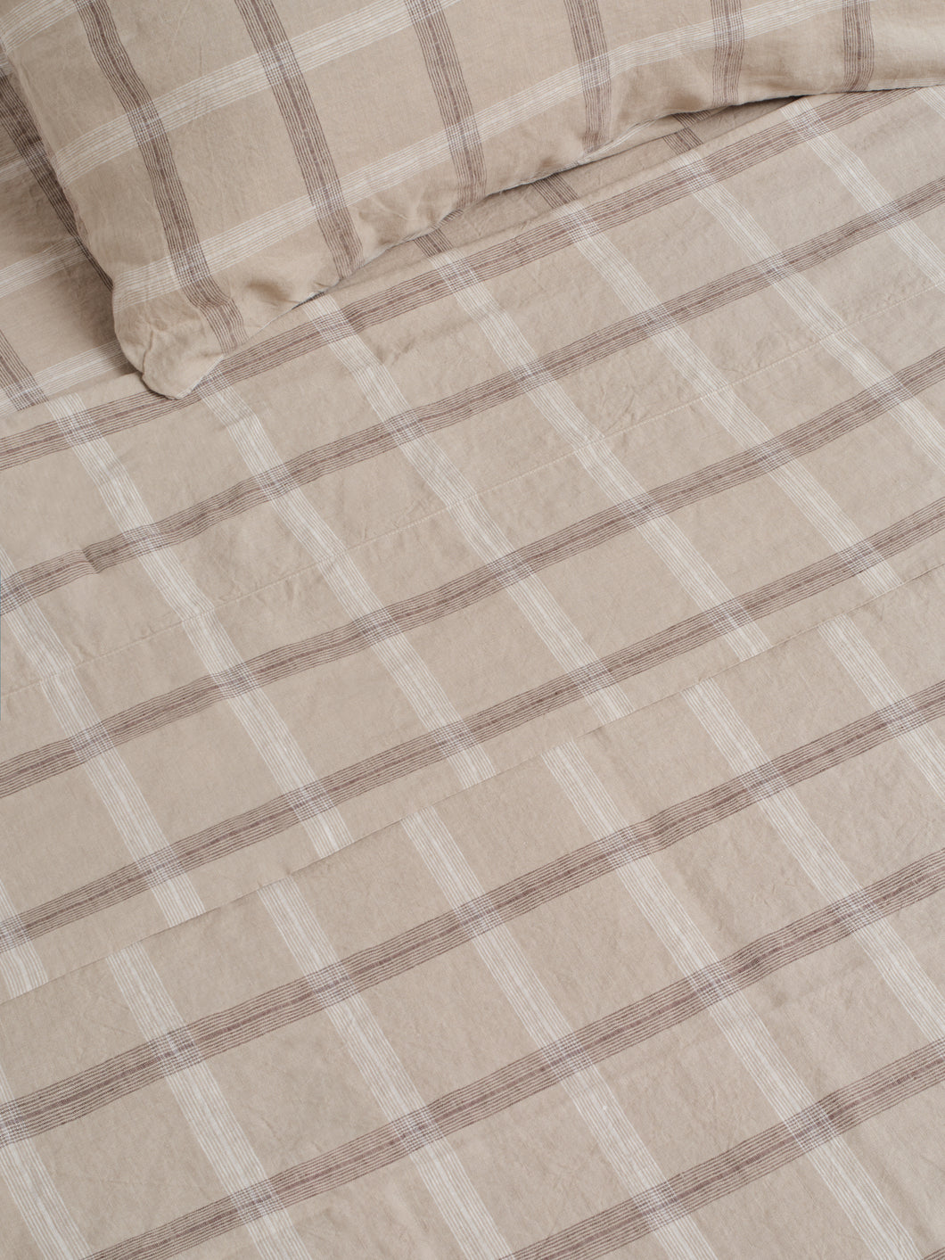 Duvet Cover - Natural Plaid