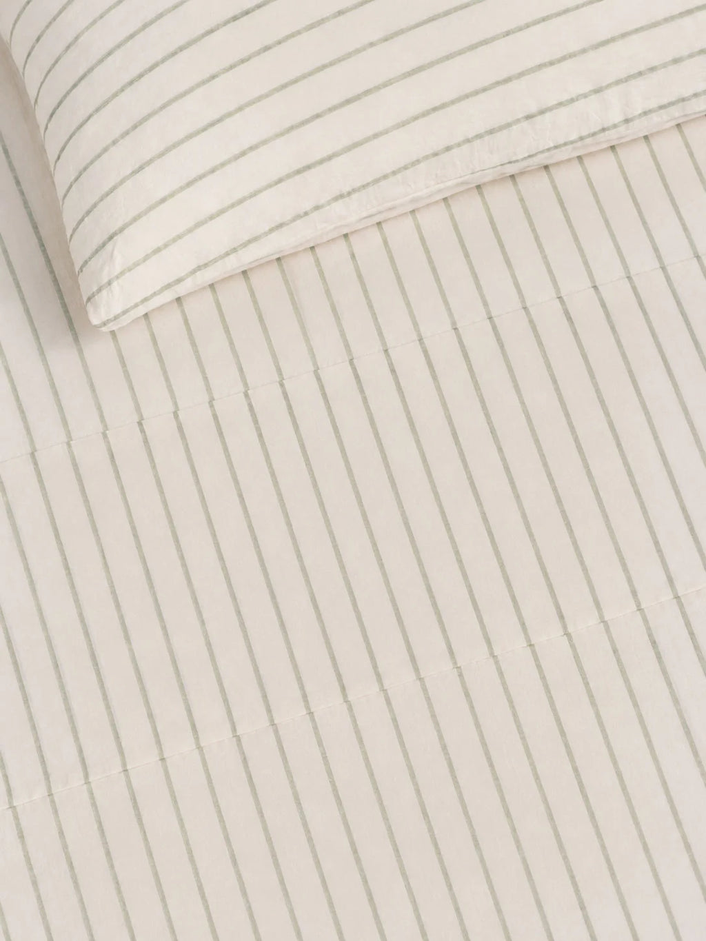 Duvet Cover - Sage Stripes
