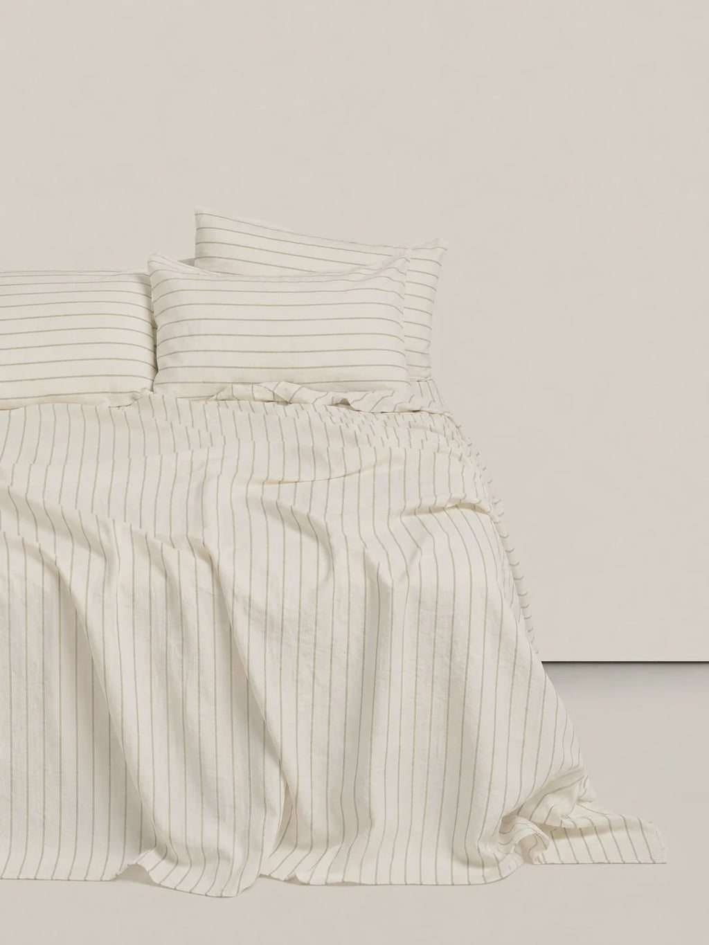 Duvet Cover - Sage Stripes
