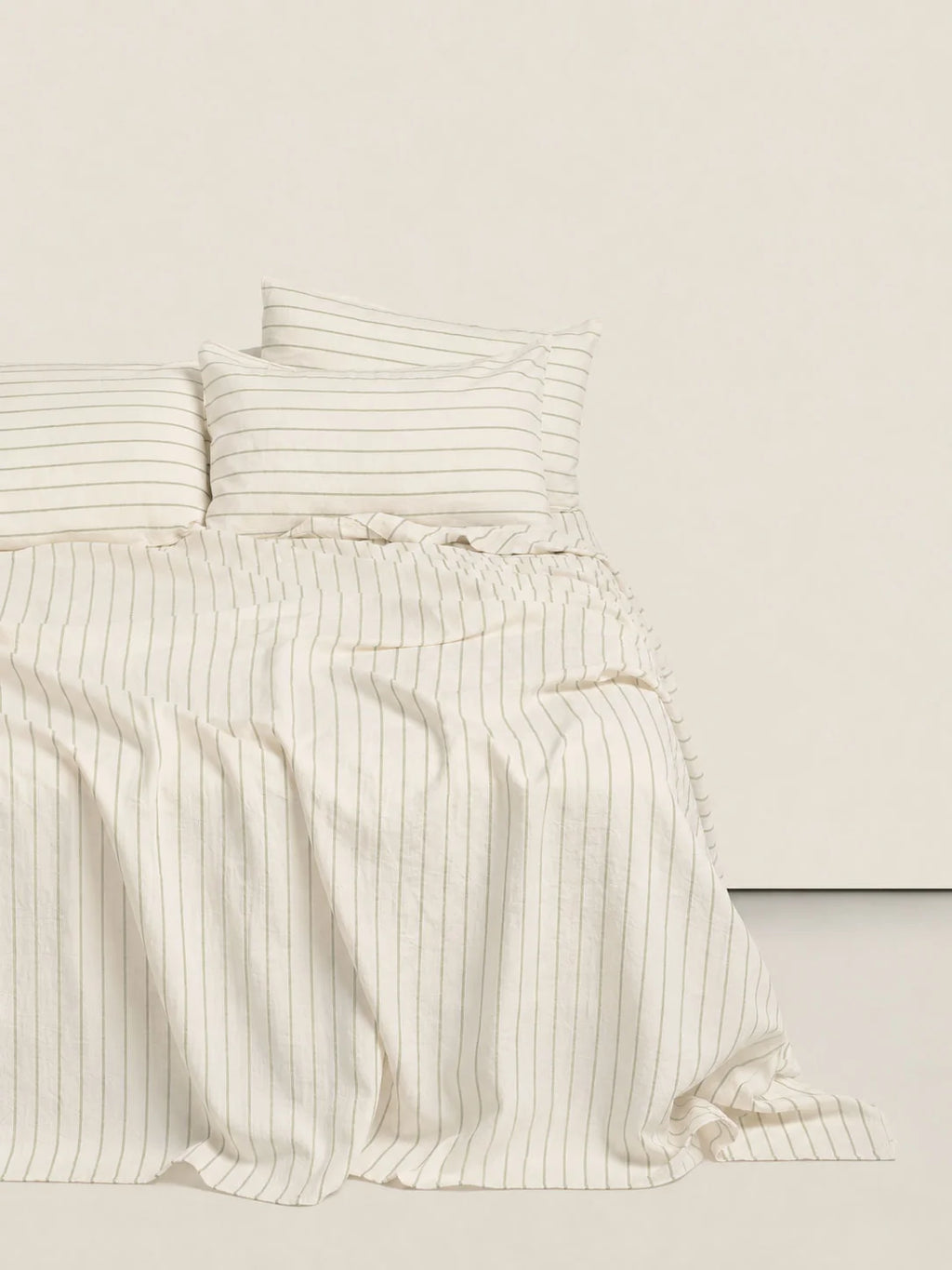 Flat Sheet - Sage Stripes