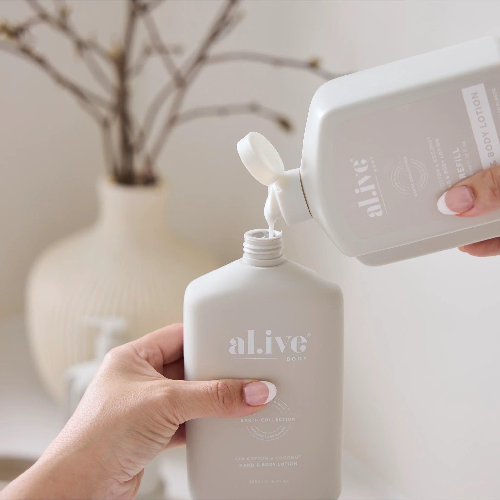Lotion Refill Bottle - Sea Cotton & Coconut