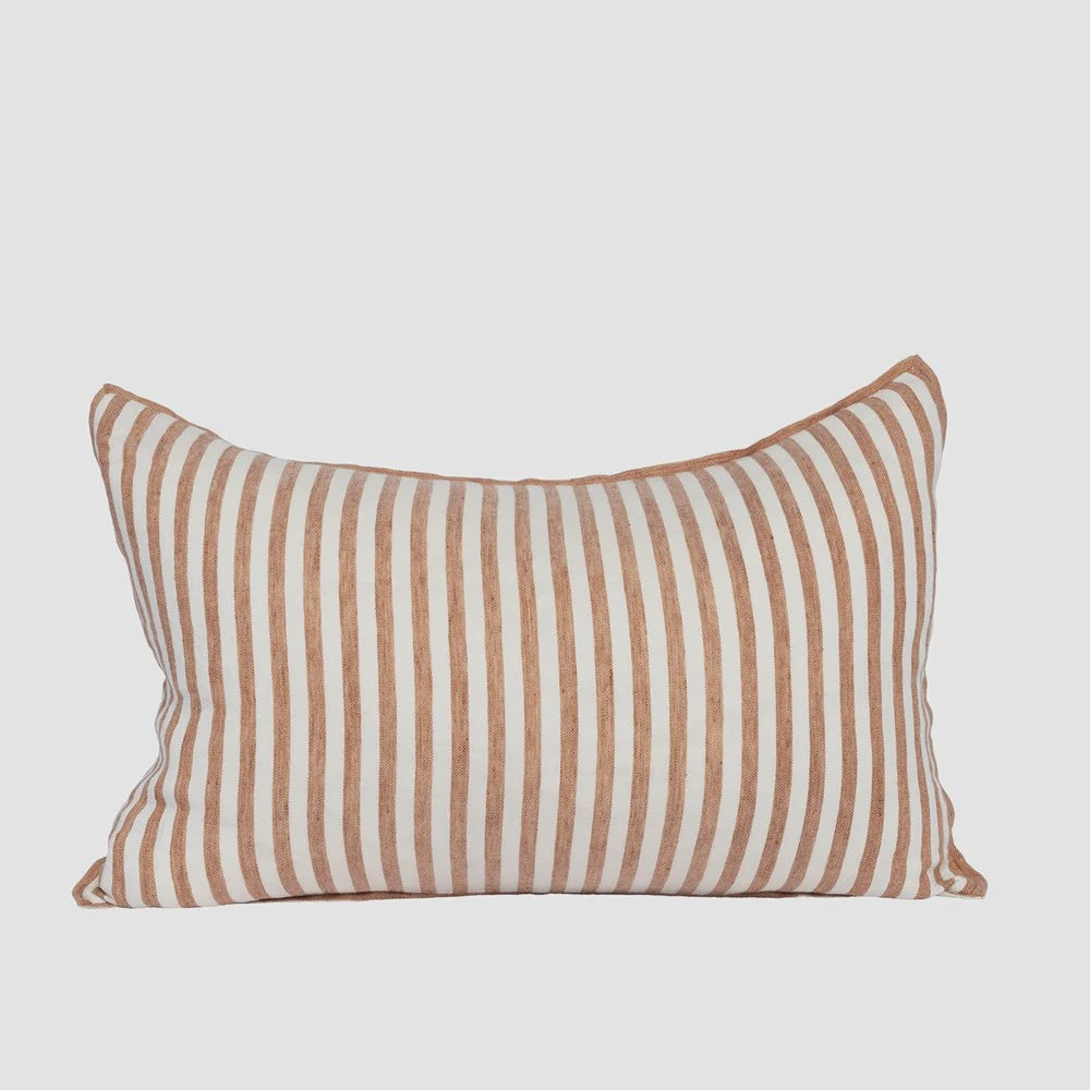 Drift Cushion - White/Nutmeg