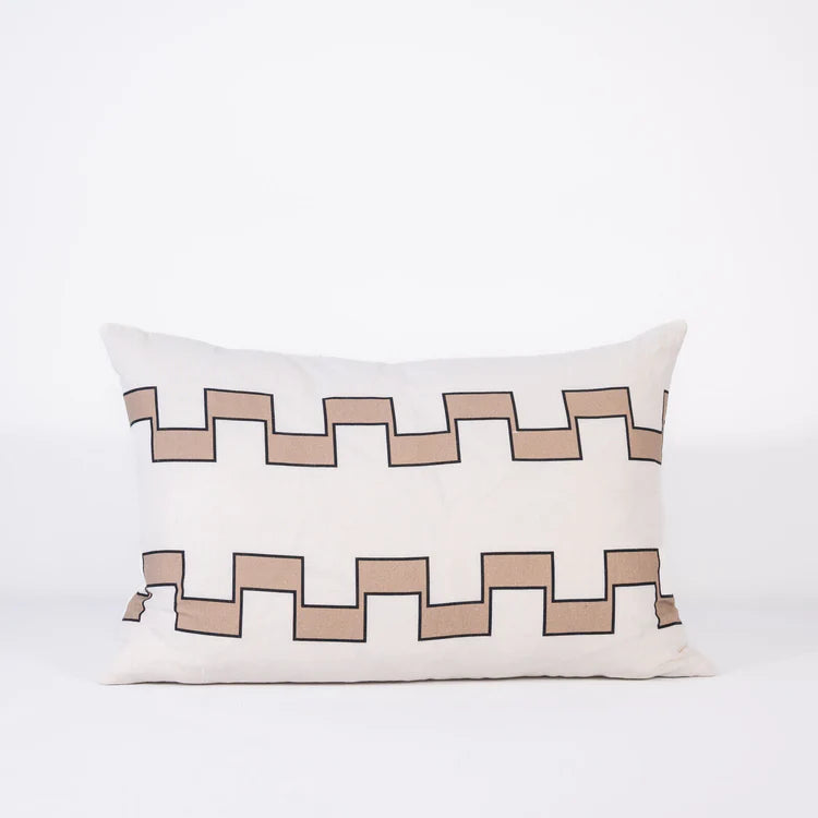Astor  Cushion - Ivory/Natural