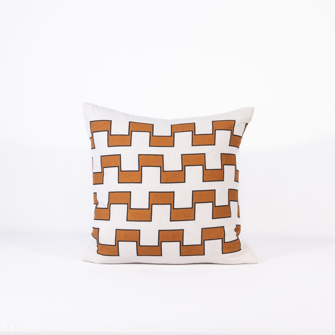 Astor Cushion - Ivory/Nutmeg