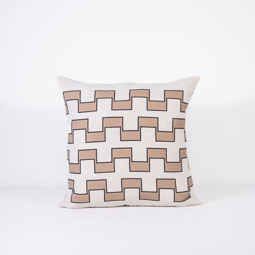Astor  Cushion - Ivory/Natural