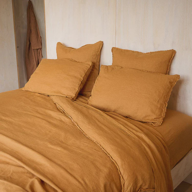 Standard Pillowcase Set - Ochre