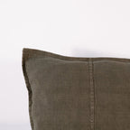 Luca Linen Cushion - Moss Green