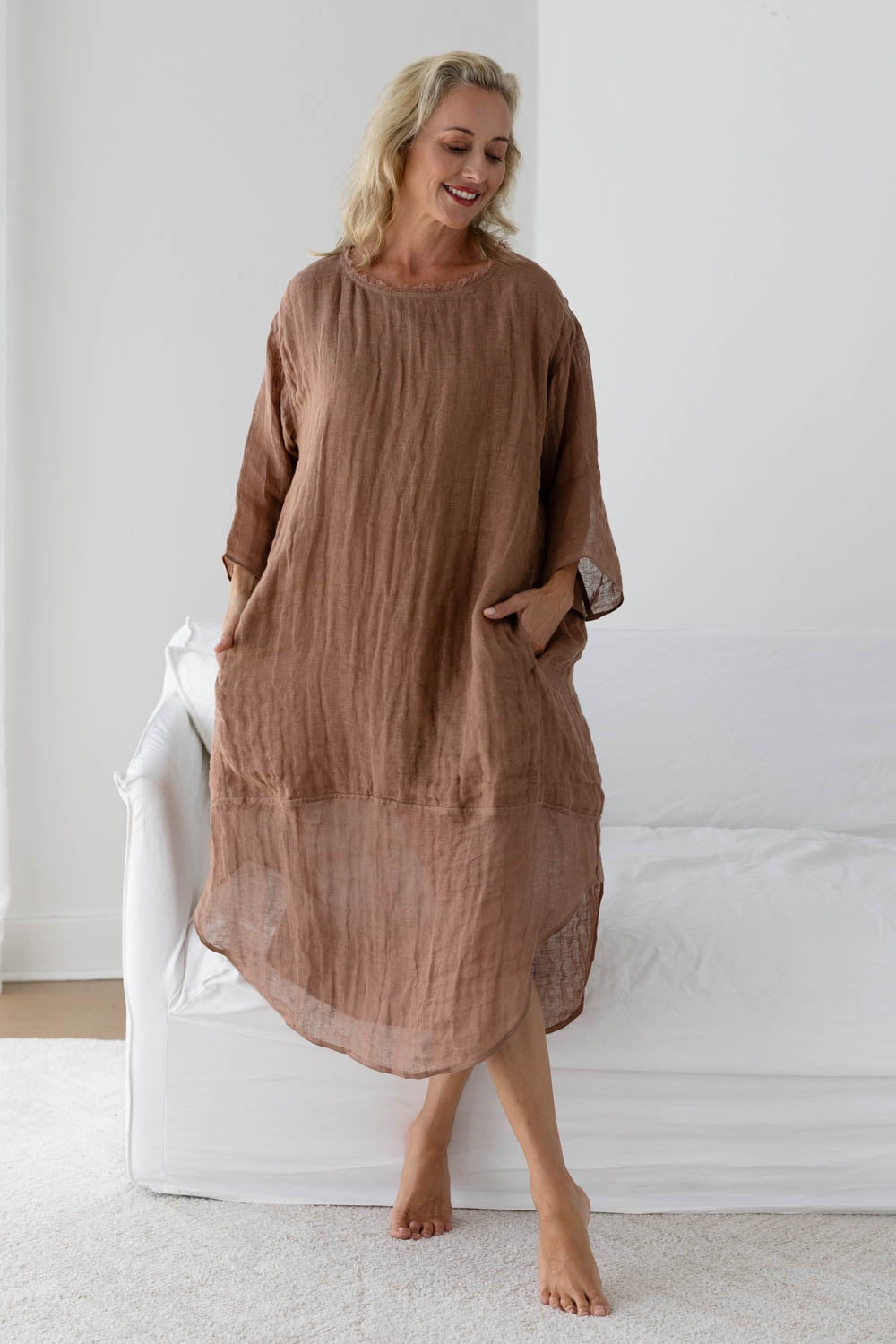 Lux Malle Dress - Clay