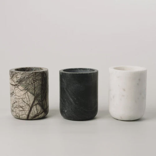 Marble Cylinder - White