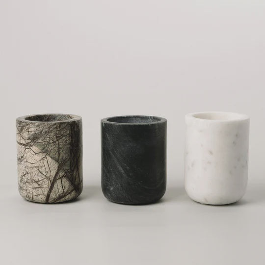 Marble Cylinder - White