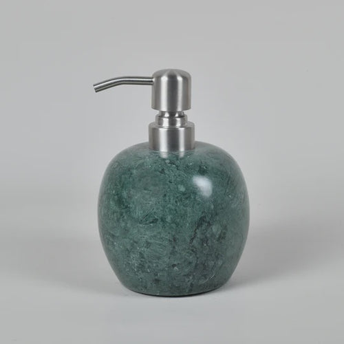 Round Marble Soap Dispenser - Green