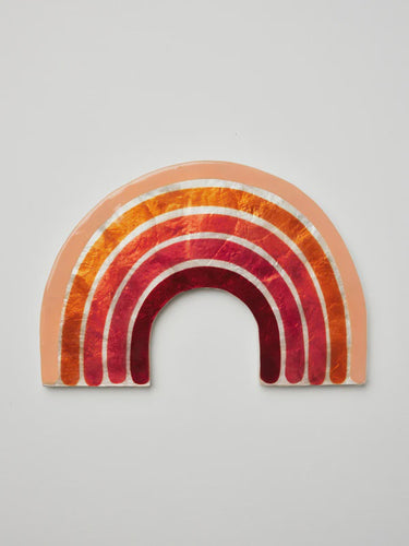 Wall Tile - Golden Rainbow Red